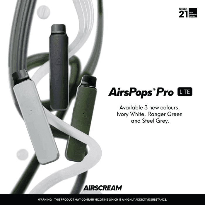 AIRSCREAM AIRSPOPS PRO LITE 氣泡電子煙主機官網:圖片 2