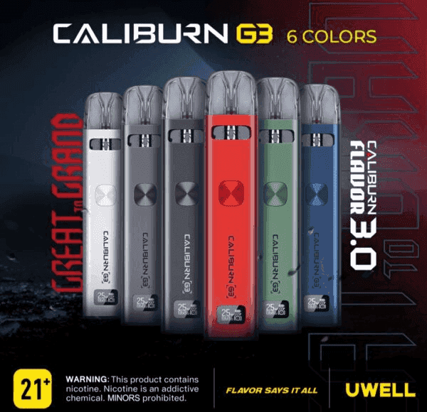 UWELL Caliburn G3咖哩棒G3 KIT電子煙2主機官網評價說明書:圖片 4